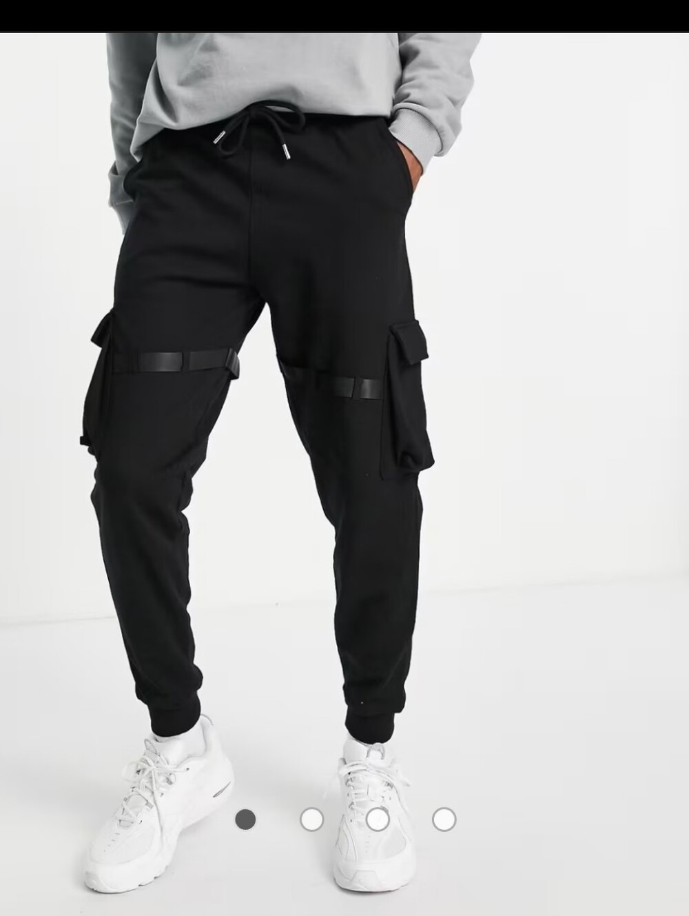 Asos Design Utility Cargo Joggers With Pockets And Strapping